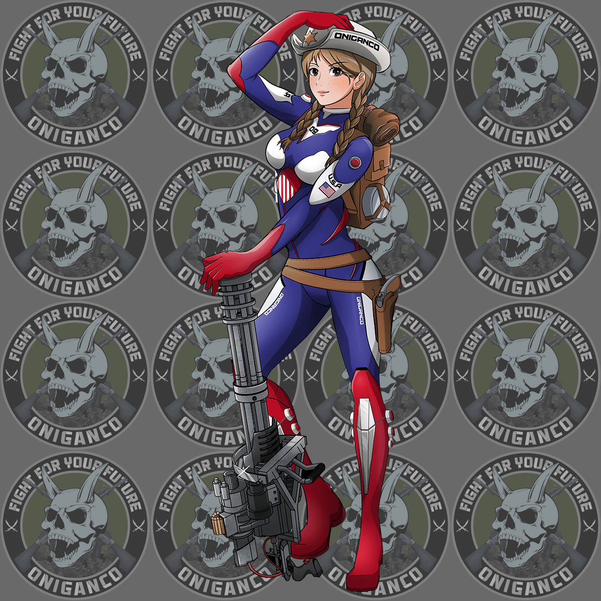 "Neon Gen Plug Suit" Full Body Sticker