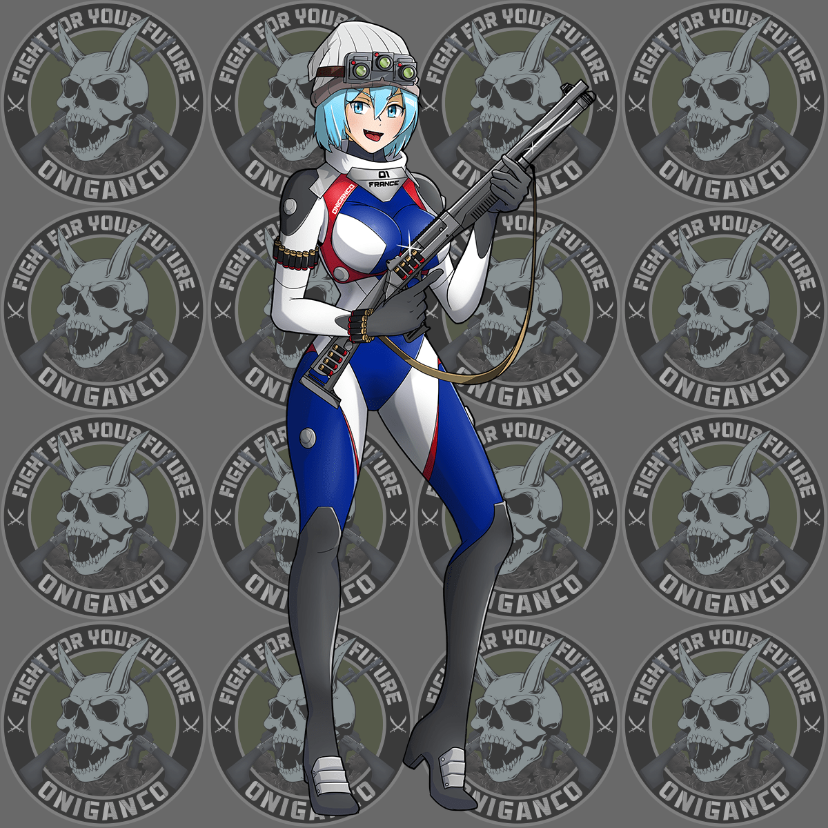 "Neon Gen Plug Suit" Full Body Sticker