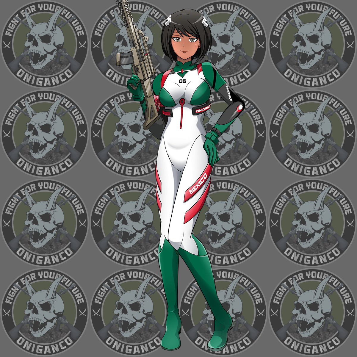 "Neon Gen Plug Suit" Full Body Sticker