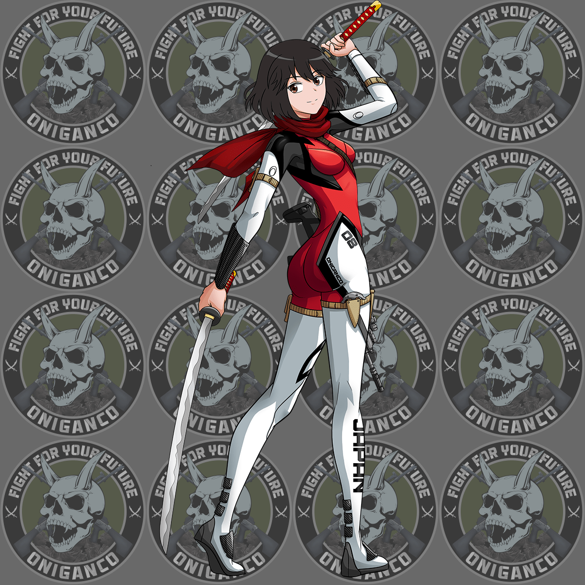 "Neon Gen Plug Suit" Full Body Sticker