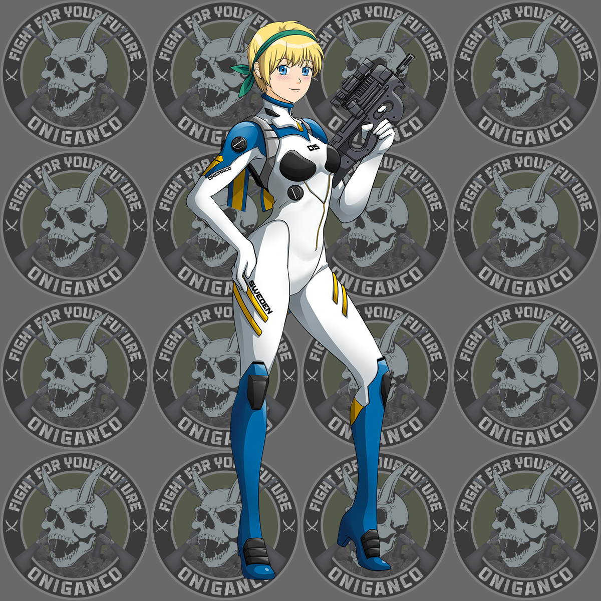 "Neon Gen Plug Suit" Full Body Sticker