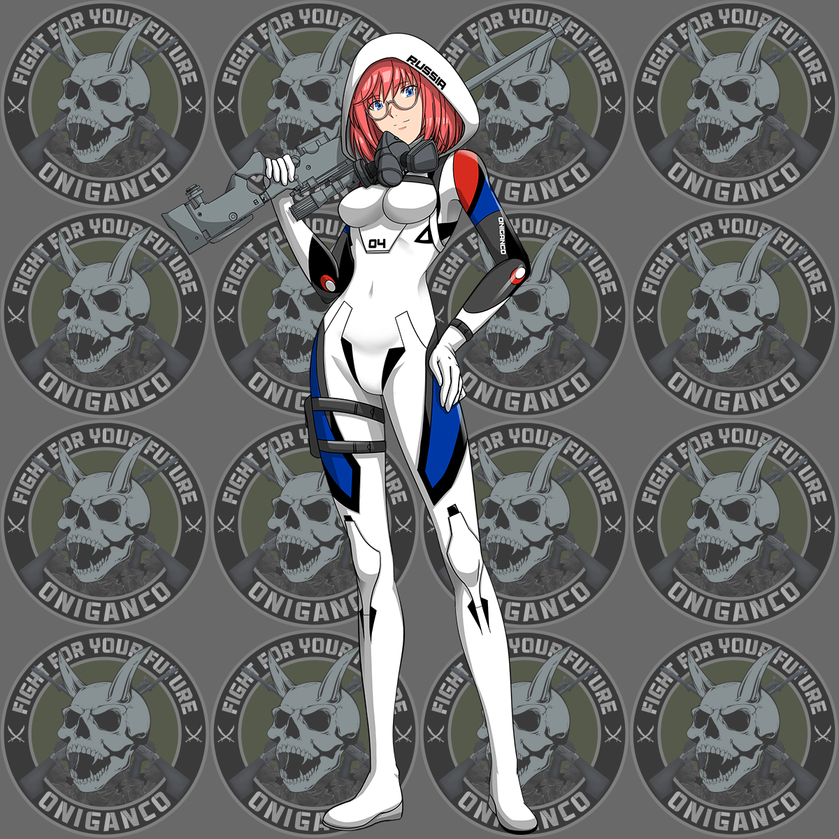 "Neon Gen Plug Suit" Full Body Sticker